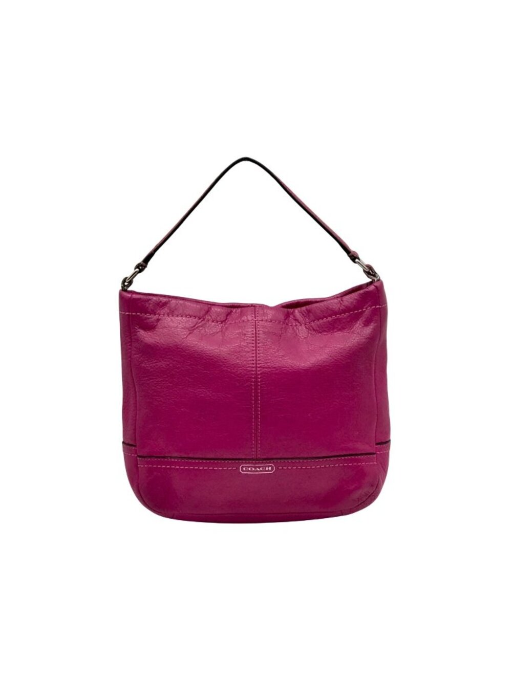 Coach Vibrant Fuchsia Pink Leather Shoulder/Hobo Bag